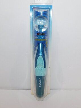REACH ACCESS POWER FLOSSER w/ 8 Flossing Heads - New Discontinued Blue NOS
